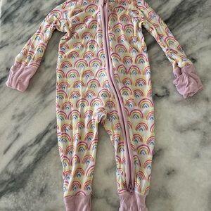 Little Sleepies Rainbow Onesie
